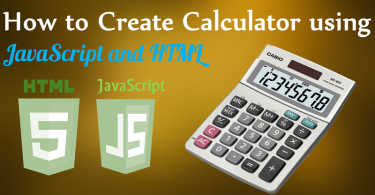 calculator using javascript and html