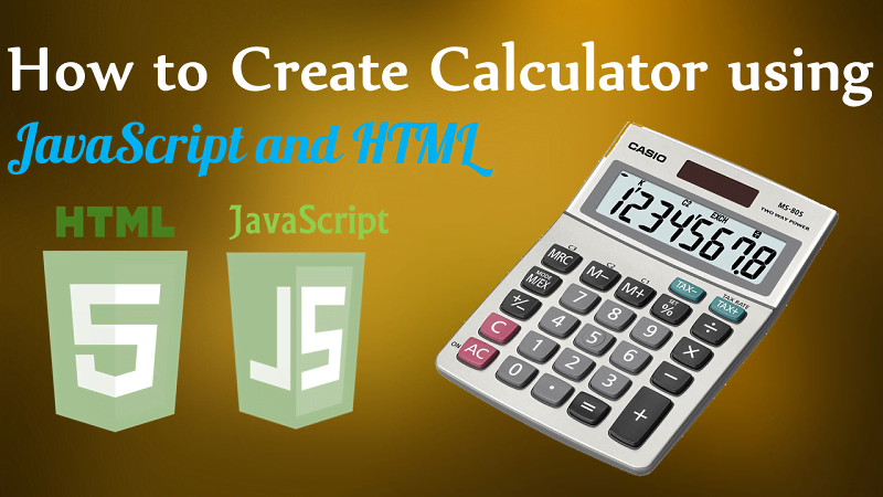 calculator using javascript and html