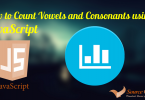 Count vowels and consonants using JavaScript