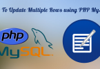 update multiple rows using PHP MySQL
