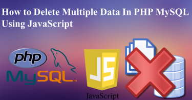 Delete Multiple Data in PHP MySQL using JavaScript