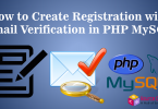 registration with email verification in PHP MySQL