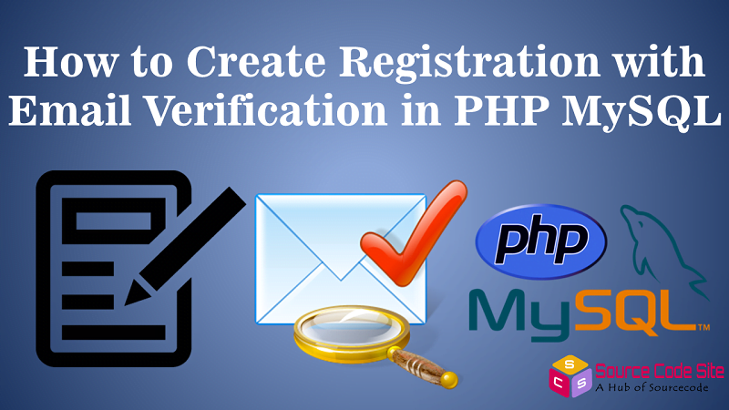 registration with email verification in PHP MySQL