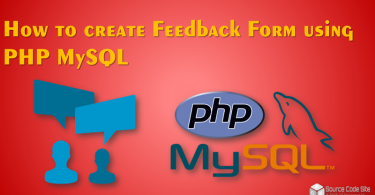 feedback form using PHP MySQL