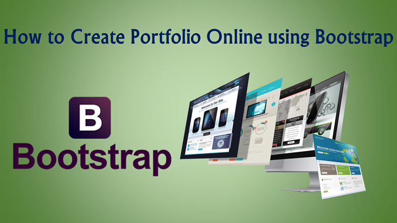 portfolio online using bootstrap