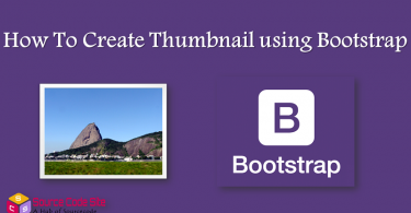 Thumbnail using Bootstrap