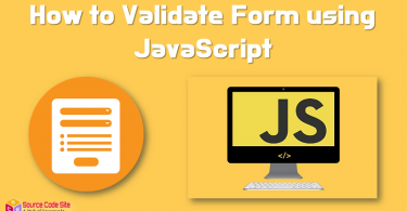 validate form using javascript