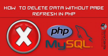 delete data without page refresh in php using ajax