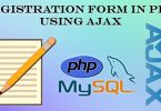 Registration Form in PHP using Ajax