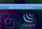 How To Create Drag & Drop Insert Text To Input Field in JQuery