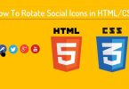 How To Rotate Social Icons in HTML/CSS