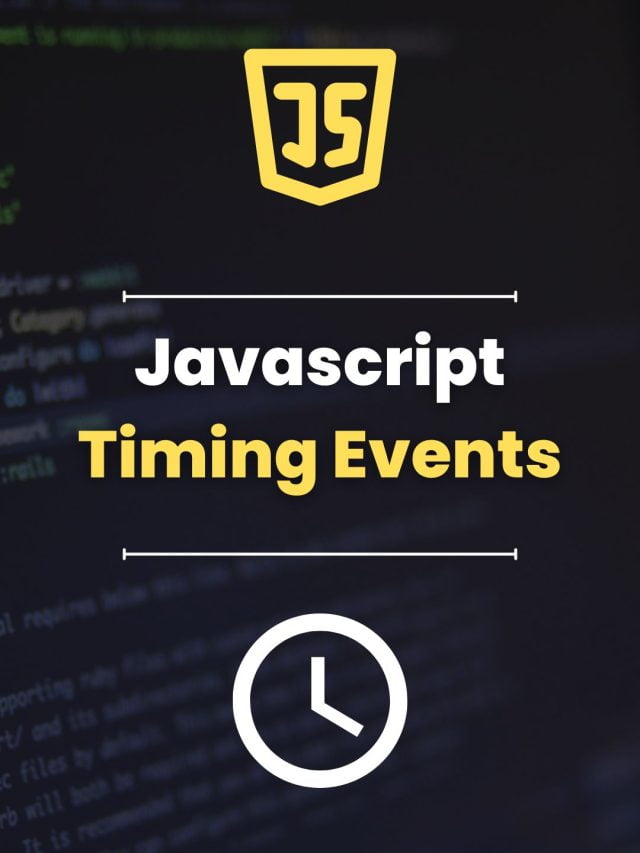 Javascript Timing Events